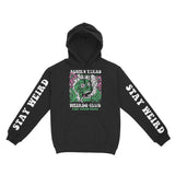 Austin Hoodie in Black - front-sleeves view