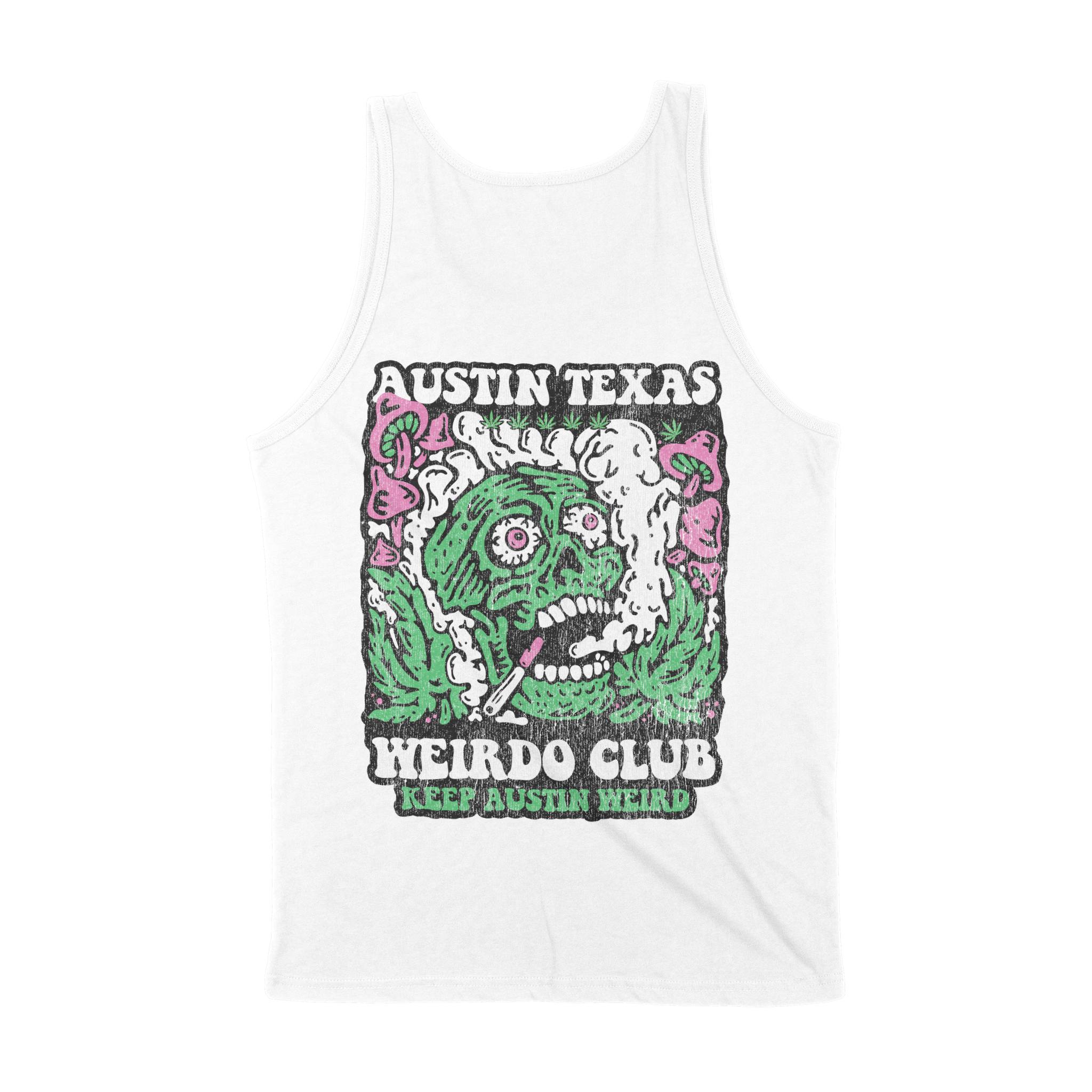 Austin Tank Top in White - back view