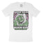 Austin Psychedelic Skull T-Shirt in White - front view