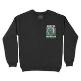 Denver Crewneck in Black - front view
