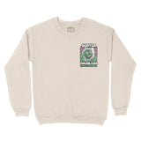 Denver Psychedelic Skull Crewneck in Natural - front view