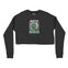 Denver Cropped Crew in Black - front view