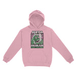 Denver Psychedelic Skull Hoodie Light Pink front