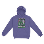 Denver Psychedelic Skull Hoodie Violet front