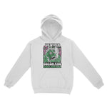 Denver Psychedelic Skull Hoodie White front