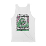 Denver Psychedelic Skull Tank Top White back