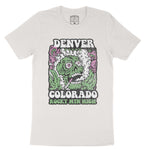 Denver Psychedelic Skull T-Shirt Vintage White front