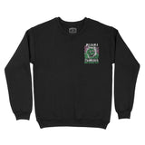 Miami Psychedelic Skull Crewneck Black front