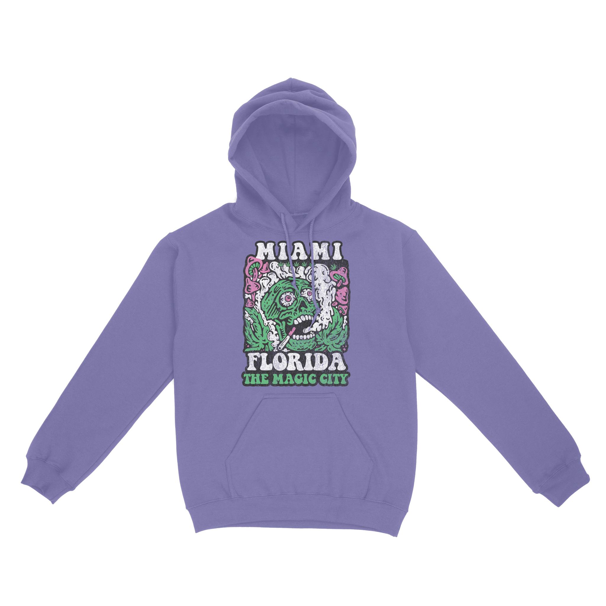Miami Hoodie in Violet - front view