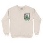 New York Psychedelic Skull Crewneck in Natural - front view