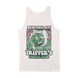 New York Psychedelic Skull Tank Top in Vintage - back view