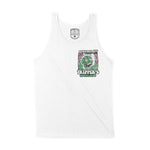 New York Tank Top in White - front view