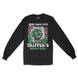 New York Longsleeve in Black - front view