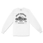 Miami Skater Division Longsleeve in White - front view