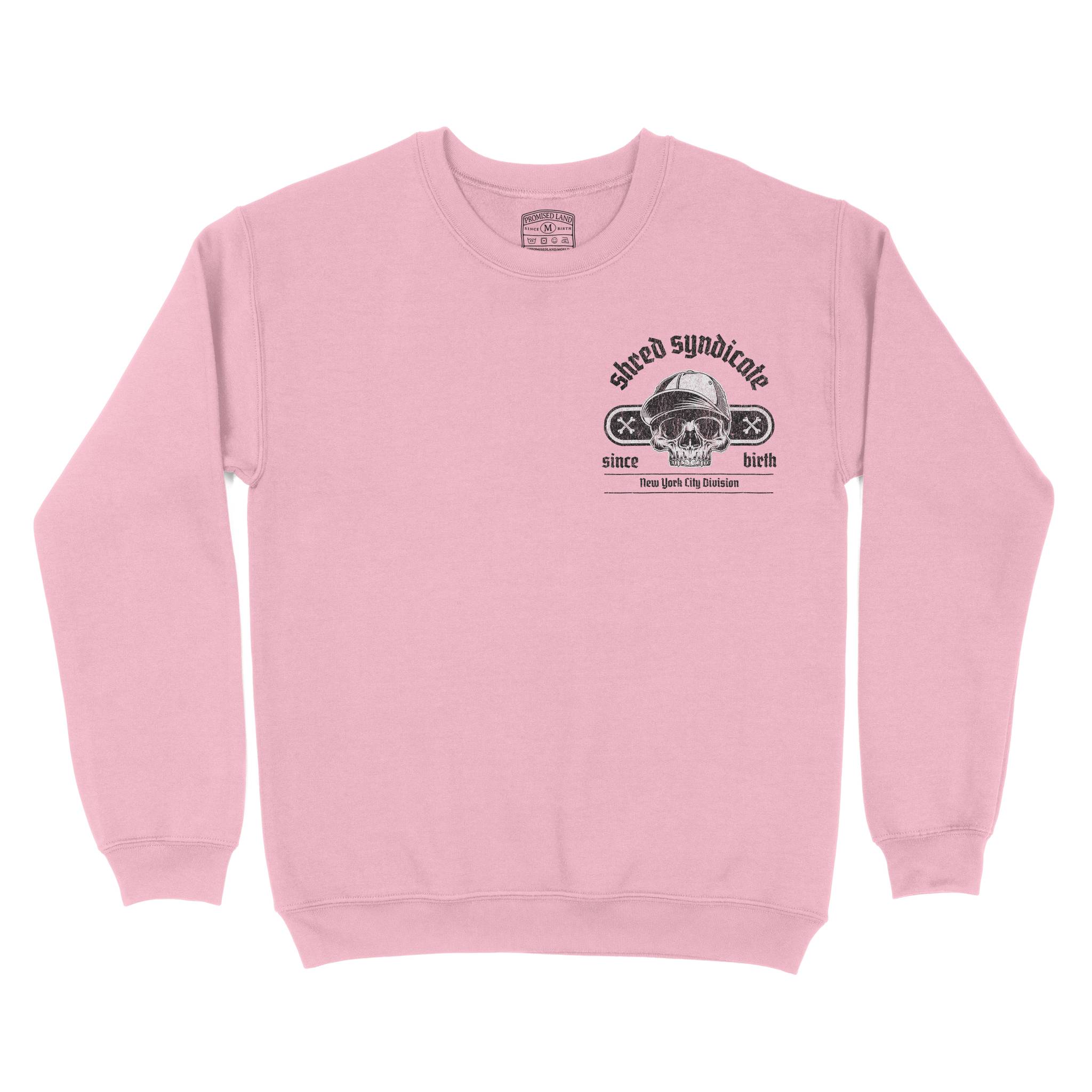 New York Skater Division Crewneck Light_Pink front
