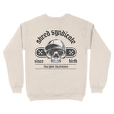 New York Skater Division Crewneck in Natural - back view