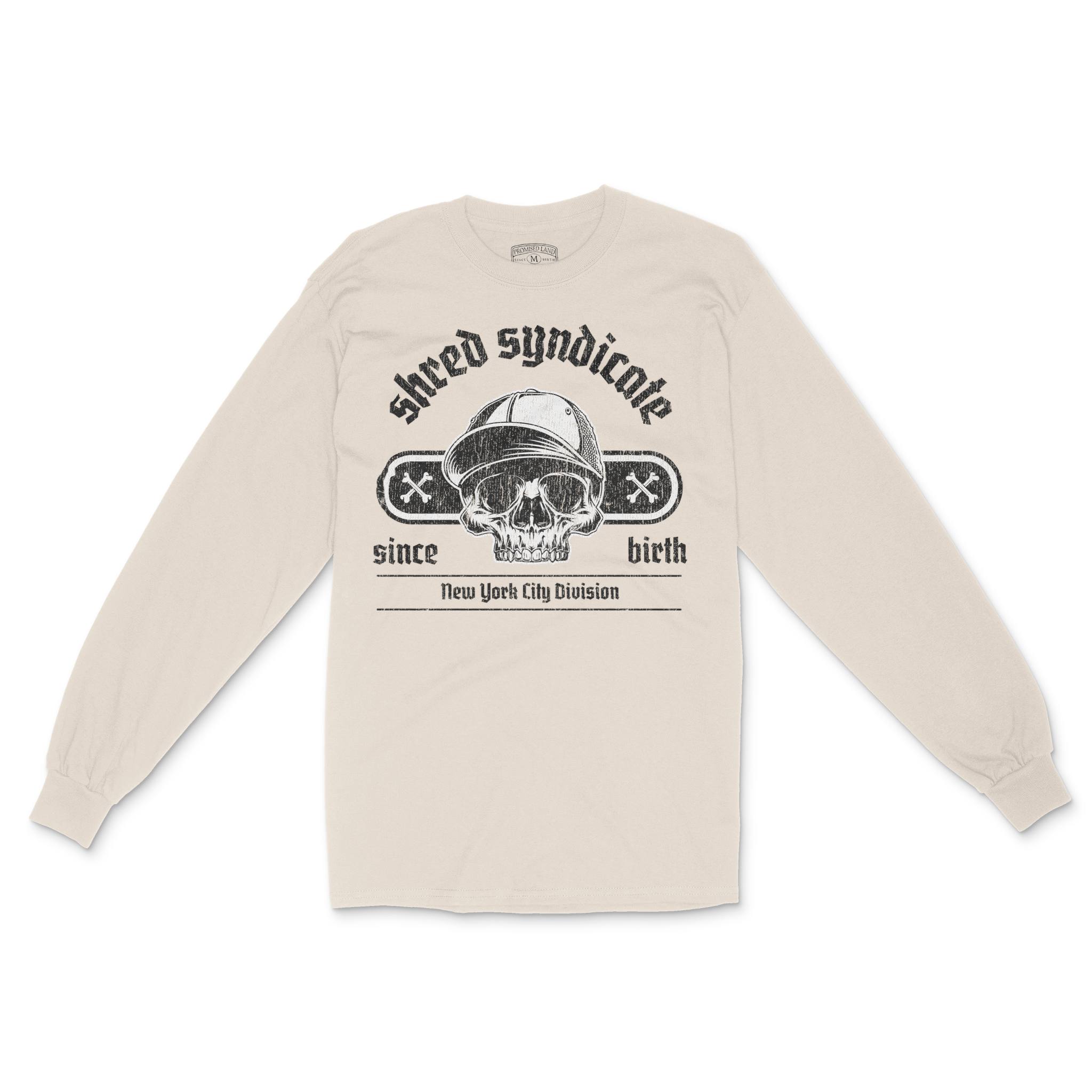 New York Skater Division Longsleeve in Natural - front view