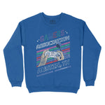 Austin Gamer Guy Crewneck Royal front