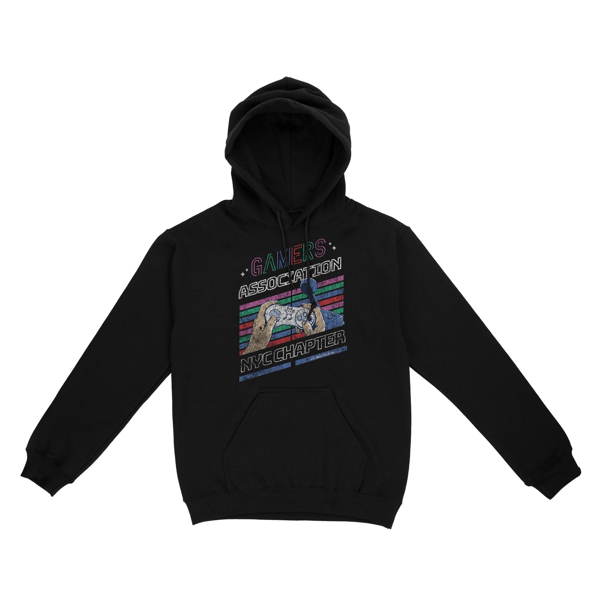 New York Gamer Guy Hoodie Black front