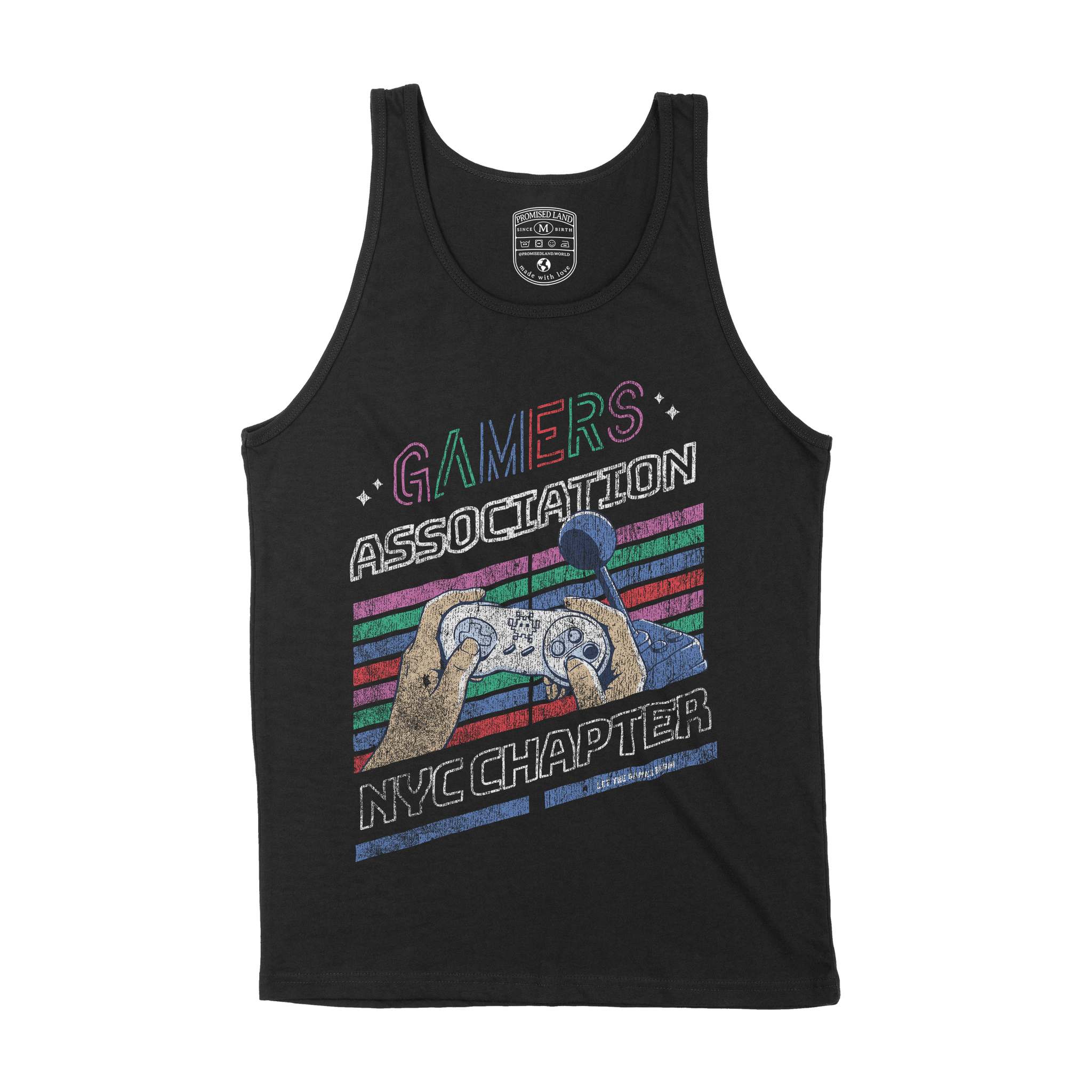 New York Gamer Guy Tank Top Black front