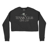 Austin Cropped Crew in Black - front view