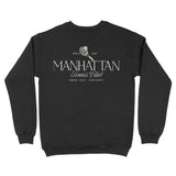 New York Crewneck in Black - back view