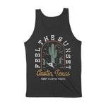 Austin Tank Top in Black - back view