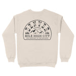 Denver Crewneck in Natural - back view