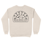 Denver Crewneck in Natural - back view