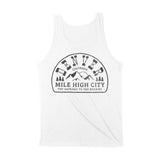 Denver Tank Top in White - back view