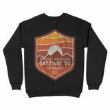 Denver Sun Badge Crewneck Black back