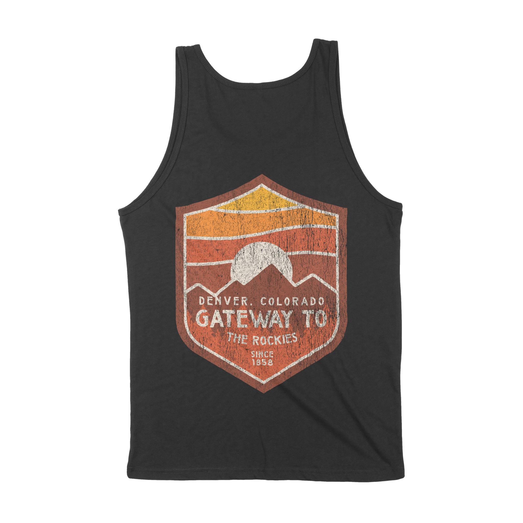 Denver Tank Top in Black - back view