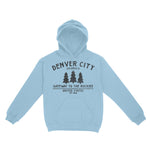 Denver Hoodie in Light Blue - front view