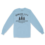 Denver Longsleeve in Light Blue - front view
