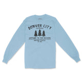 Denver Longsleeve in Light Blue - front view