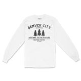 Denver Longsleeve in White - front view
