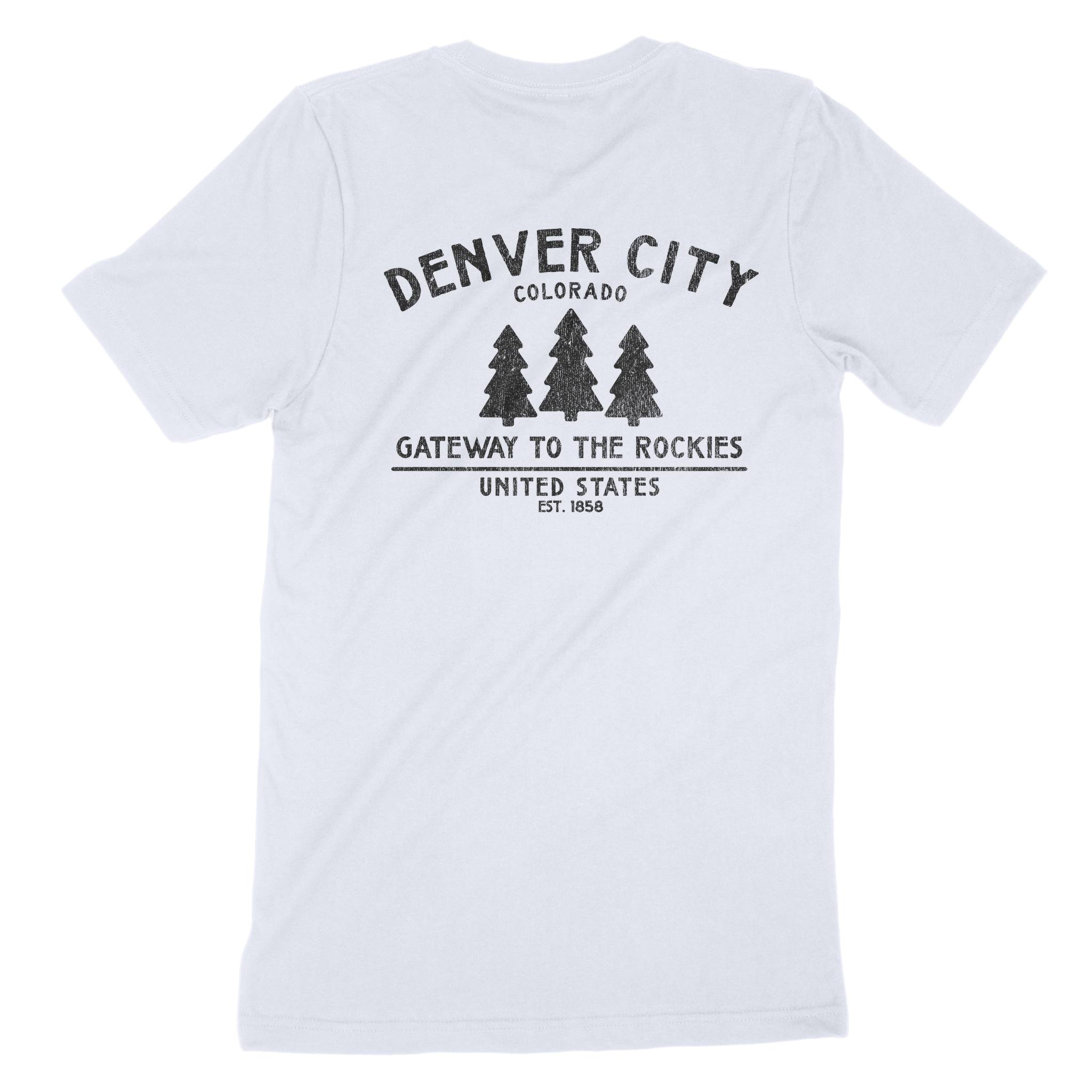 Denver T-Shirt in Light Blue - back view