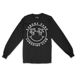 Asbury Park Smiley Face 4 Longsleeve in Black - front view
