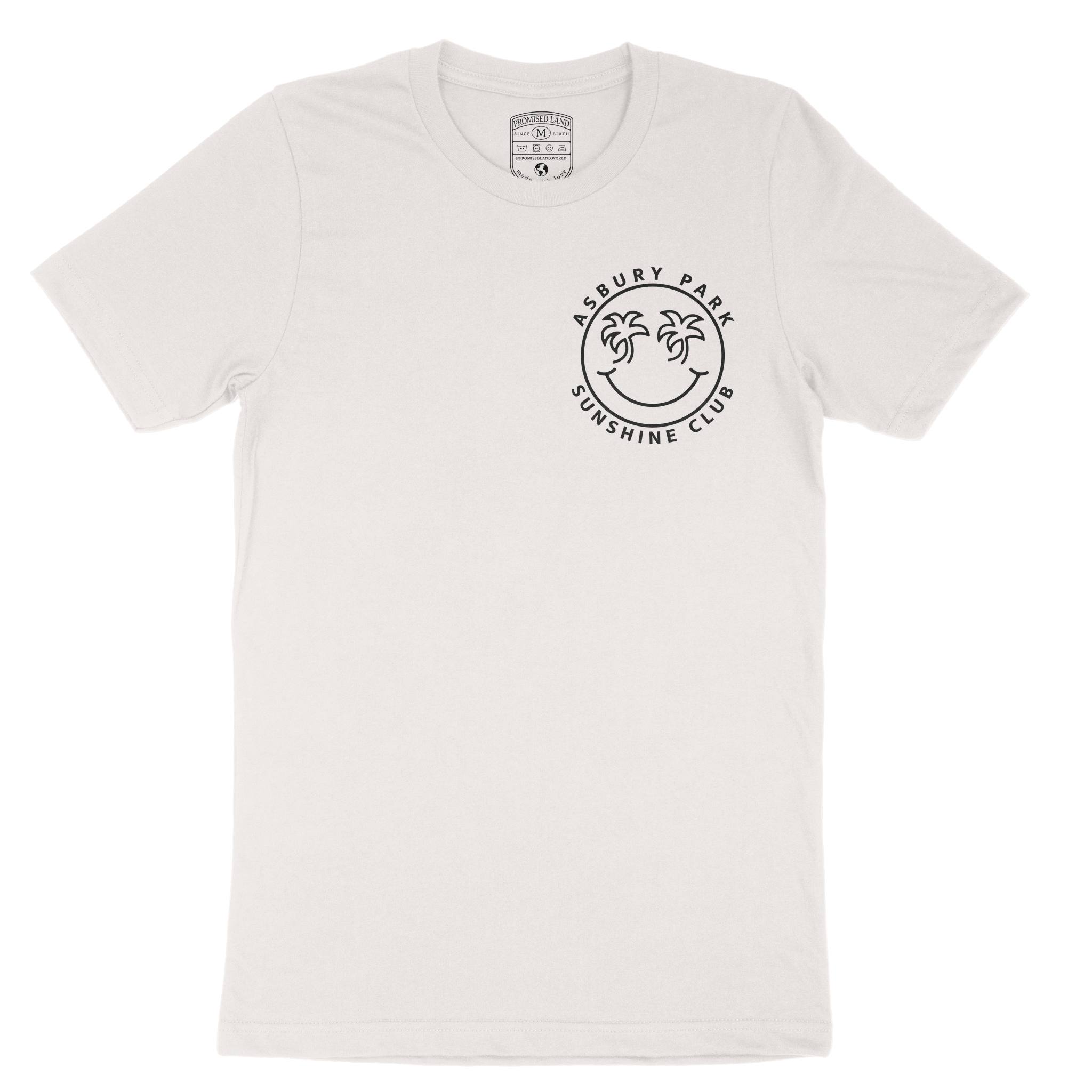 Asbury Park Smiley Face 4 T-Shirt in Vintage - front view