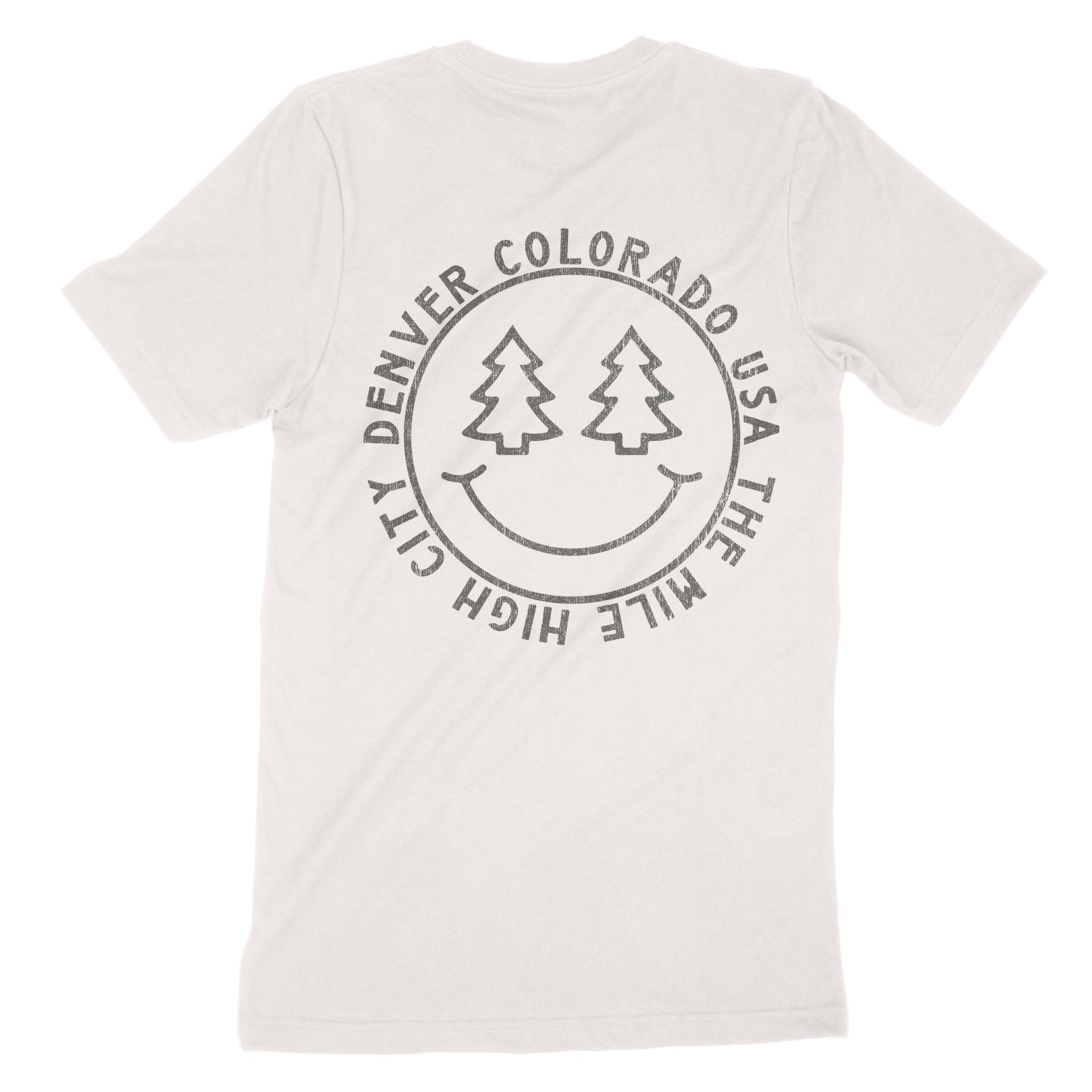 Denver Smiley Face 4 T-Shirt in Vintage - back view