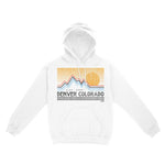 Denver Hoodie in White - front view