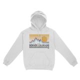Denver Sunset Hoodie White front