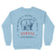 Denver Crewneck in Light Blue - back view