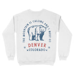 Denver Big Bear Crewneck White back