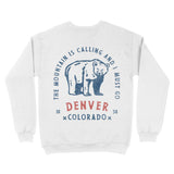 Denver Big Bear Crewneck White back