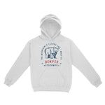 Denver Big Bear Hoodie White front