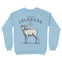 Denver Crewneck in Light Blue - back view
