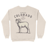 Denver Crewneck in Natural - back view