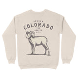 Denver Crewneck in Natural - back view