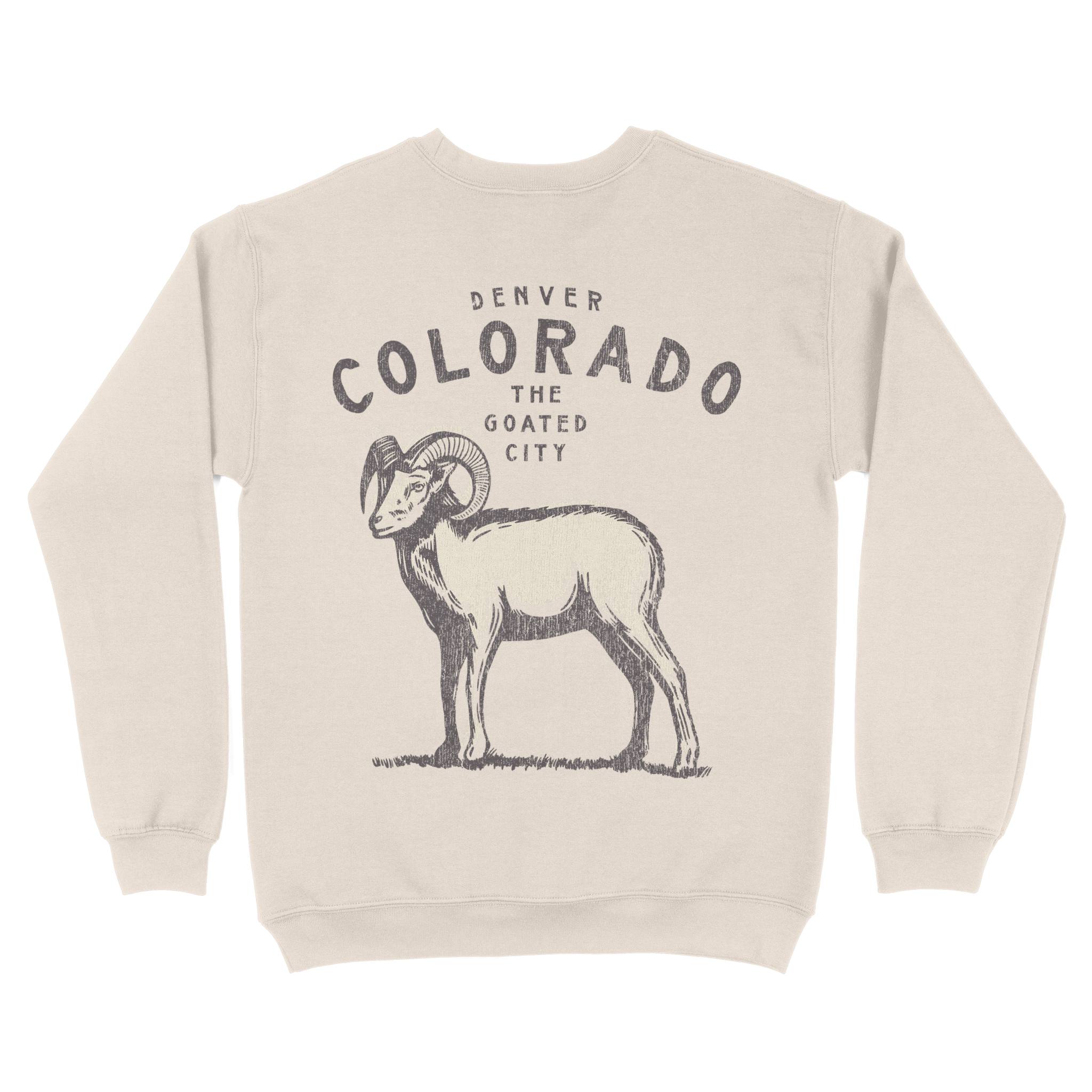 Denver Crewneck in Natural - back view
